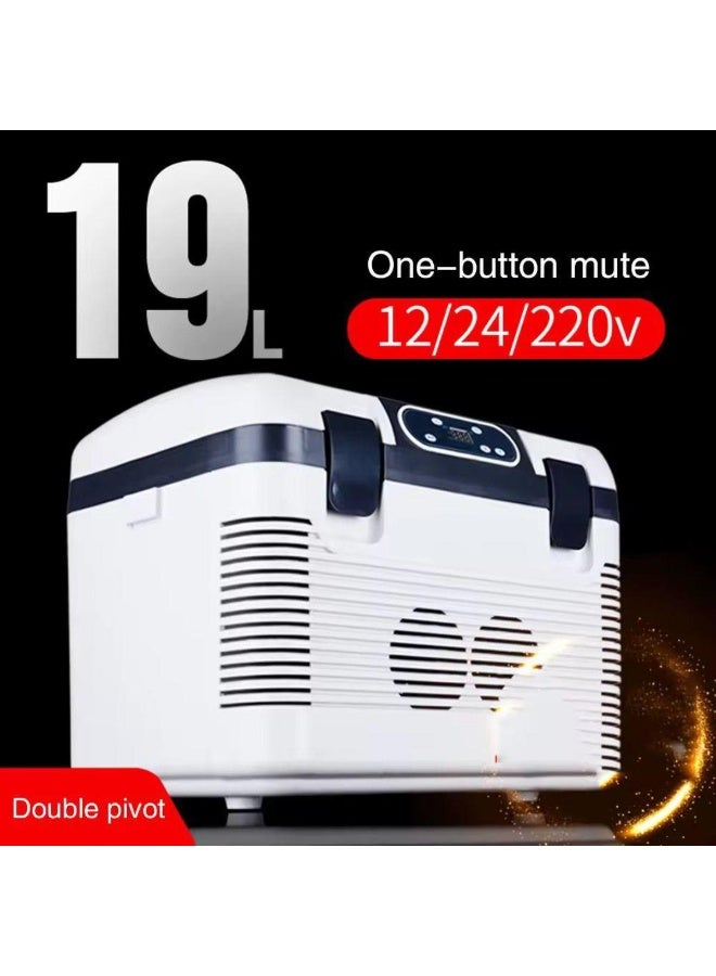 Tradeo 19L Portable Car Refrigerator Cooler and Warmer Electric Lunch Box 12V 24V 220V Travel Fridge - Image 2