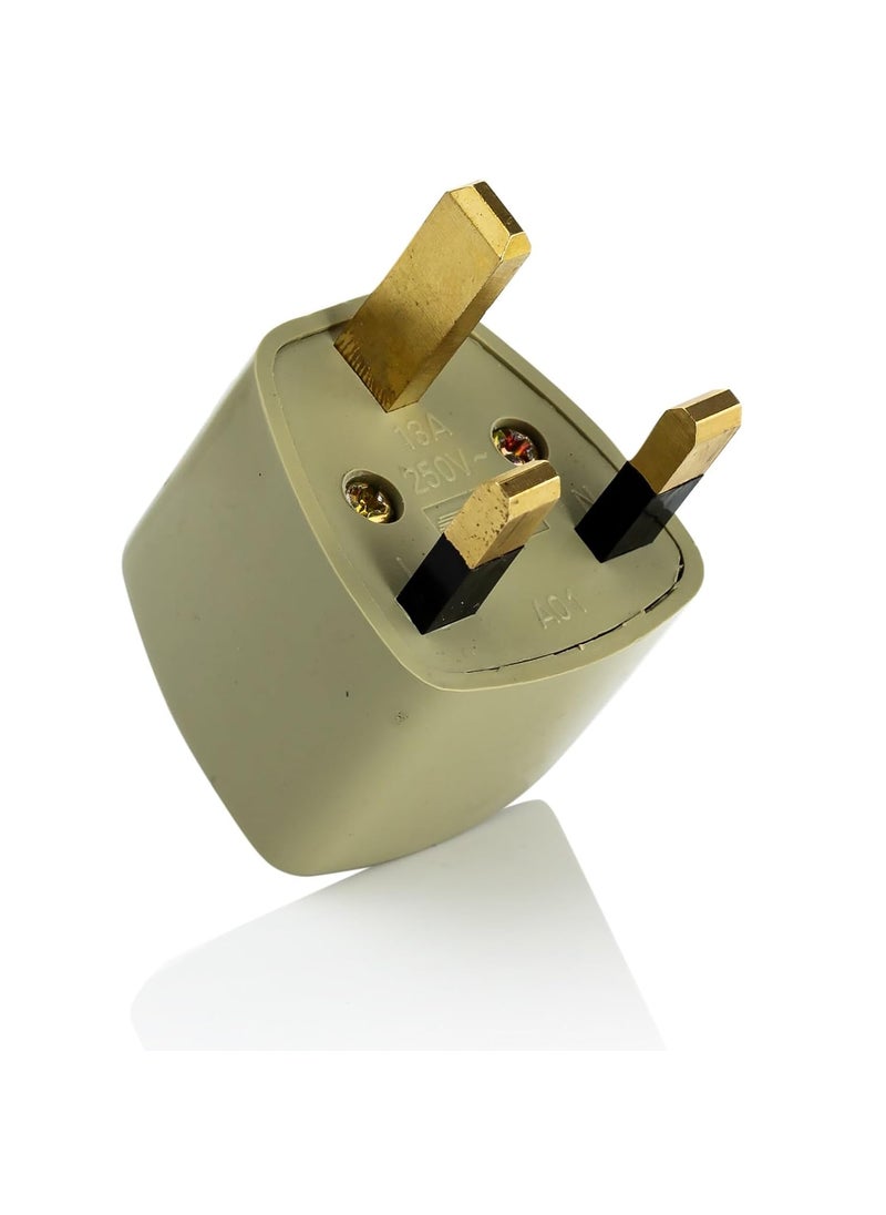 HI PLASST PINS N PLUGS HiPlasst TypeG Plug Universal Travel Adapter for UKLondon Pack of 1 Universal Socket Converter for Indian Pins for England Dubai Hongkong Singapore Ireland Kenya Macau  - Image 1