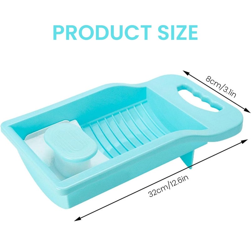 HASTHIP ® Wash Board, Non-Slip Laundry Washing Board, Washboard for Hand Washing Clothes, Manual Wash Clothes Laundry Pad Scrubbing Board for Household, 18x47cm - Image 2