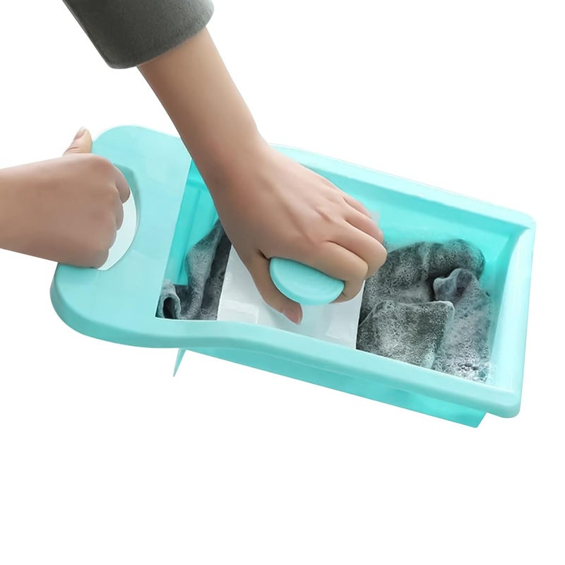 HASTHIP ® Wash Board, Non-Slip Laundry Washing Board, Washboard for Hand Washing Clothes, Manual Wash Clothes Laundry Pad Scrubbing Board for Household, 18x47cm - Image 1