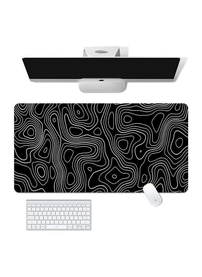 LCYLJGY - Gaming Mouse Pad with Stitched Edges, Minimalist Topographic Map Desk Mat,  Mousepad with Anti-Slip Base, Cool Desk Pad - Image 1