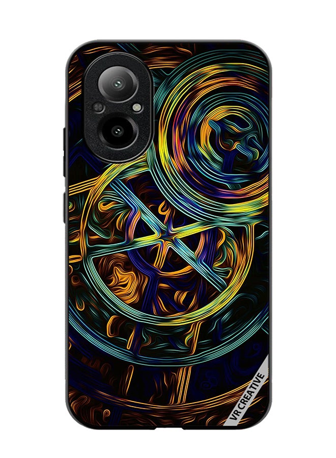 VR CREATIVE Protective Case Cover For Realme C67 4G Abstract Design Multicolour - Image 1