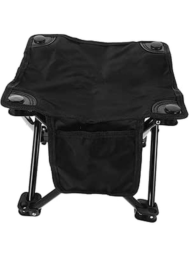 Lightweight Folding Stool Portable Camping Chair with Side Pocket for Outdoor Fishing Picnic - Image 1
