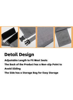 Teuuea Travel Airplane Toddler Bed, Portable Flights Foot Rest, Seat Extender Cushion for Kids, Infant Child Leg Rest Lying Down Travel Essentials Business Car Playmat (79*44CM, Grey)  - Image 5