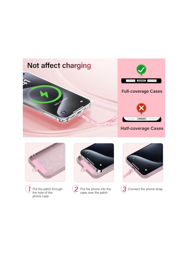 Green Tiger Hand Wrist Strap Lanyard, Adjustable Phone Wrist Strap, Universal Cell Phone Multifuctional Patch Lanyards Compatible with Most Smartphones for Women and Men (Pink) - Image 4