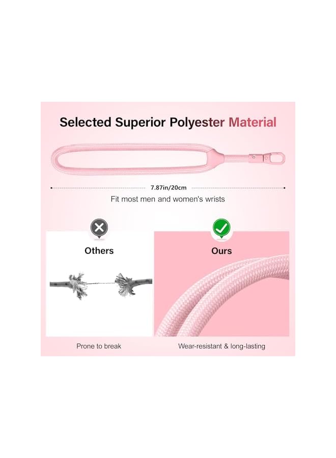 Green Tiger Hand Wrist Strap Lanyard, Adjustable Phone Wrist Strap, Universal Cell Phone Multifuctional Patch Lanyards Compatible with Most Smartphones for Women and Men (Pink) - Image 5