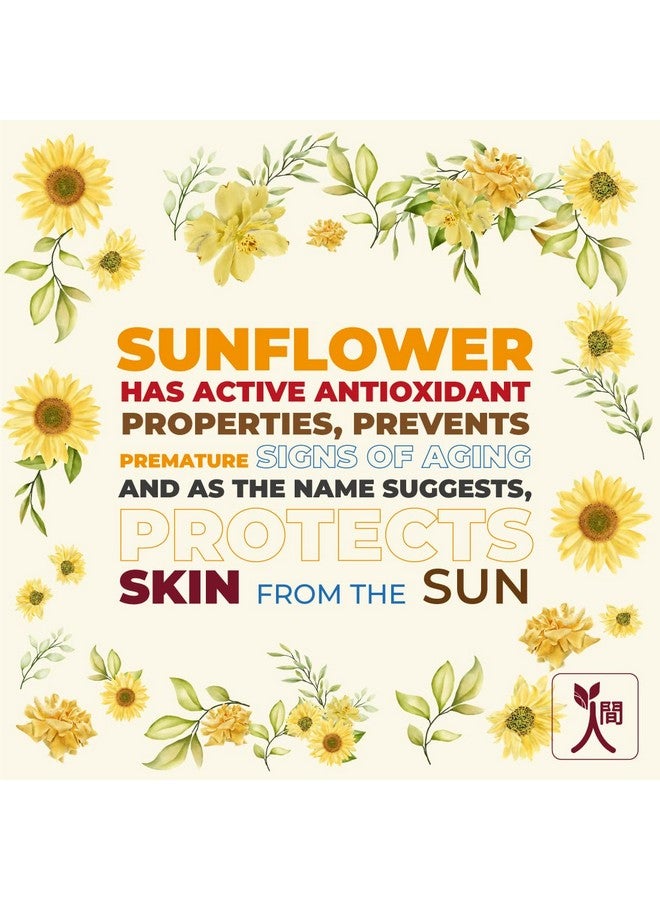 نينغن كريم الشمس بعباد الشمس بعامل حماية من الشمس 30، جودة جنين القمح وعرق السوس وإبرة الراعي، خالٍ من اللون الأبيض، مقاوم للماء، حماية واسعة النطاق، خالٍ من التهيج، خالٍ من البارابين، 100 جرام - Image 3