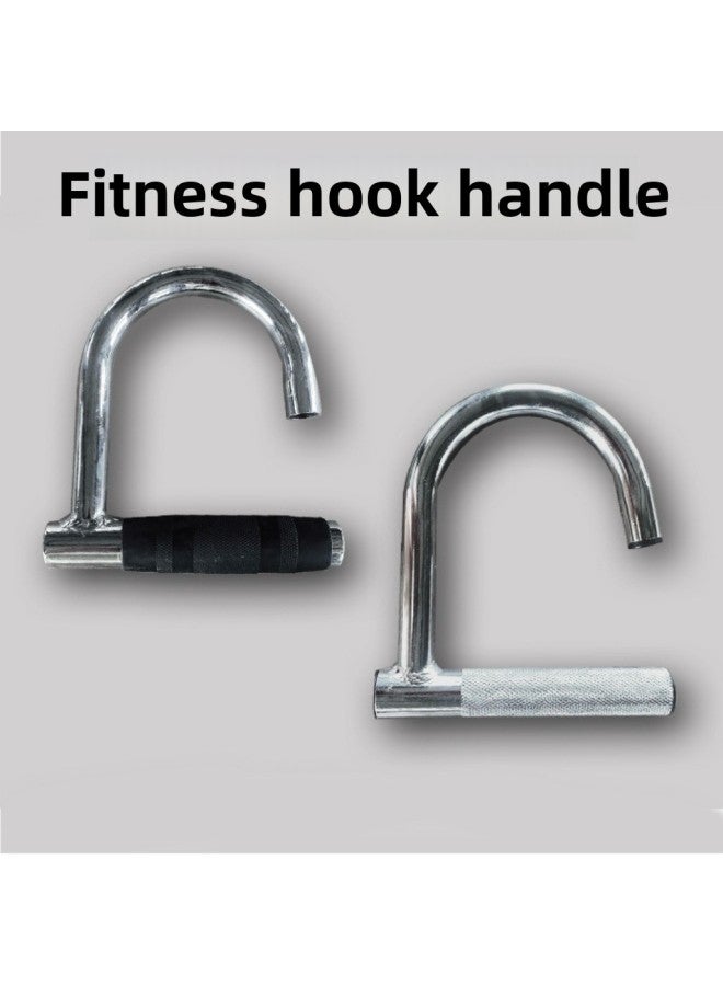 Hook Handle Fitness Hook Handle Fitness Handle Comprehensive Trainer Triceps Brachii Fitness Handle High Pull Down-Color:One U-shaped Handle  - Image 3