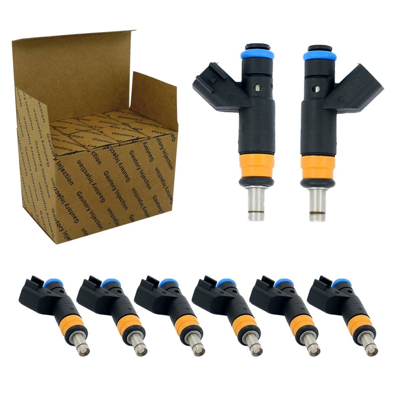 Gautory 05037479AA Fuel Injector Fits for RAM 1500 20112017 Dodge Charger Jeep Grand Cherokee 20062018 57L V8Compatible with Hemi 57 Set of 8 Fuel Injectors 4 Holes - Image 2