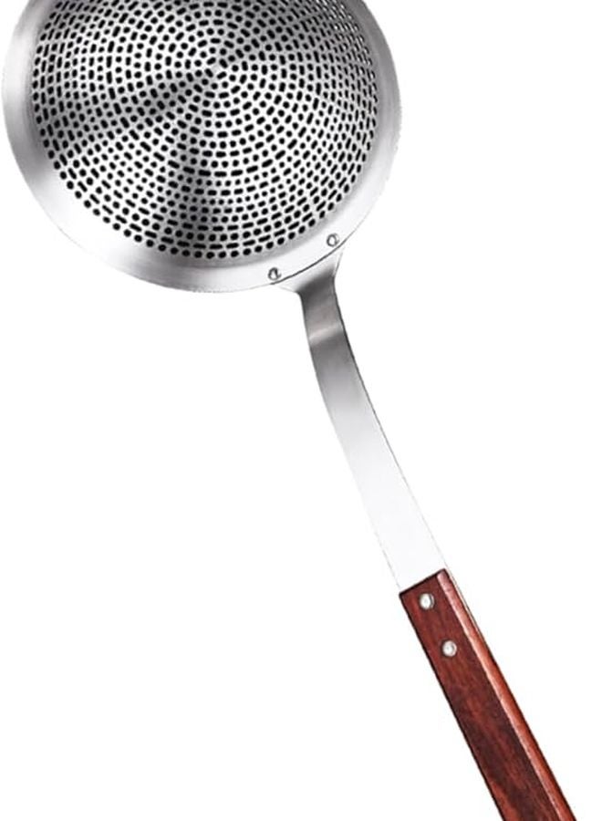 Unomor 304 Stainless Steel Fine Mesh Skimmer Spoon Long Handle Kitchen Utensil for Hot Pot Cooking and Frying - Image 2