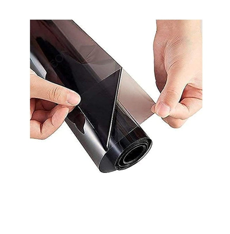 CREON Peel and Stick Window Tint Film Light Black Car Home Privacy Heat Insulation Anti-Uv Office Home Glass Film 50" X 220'' CM, 35% Window Black Film - Image 1