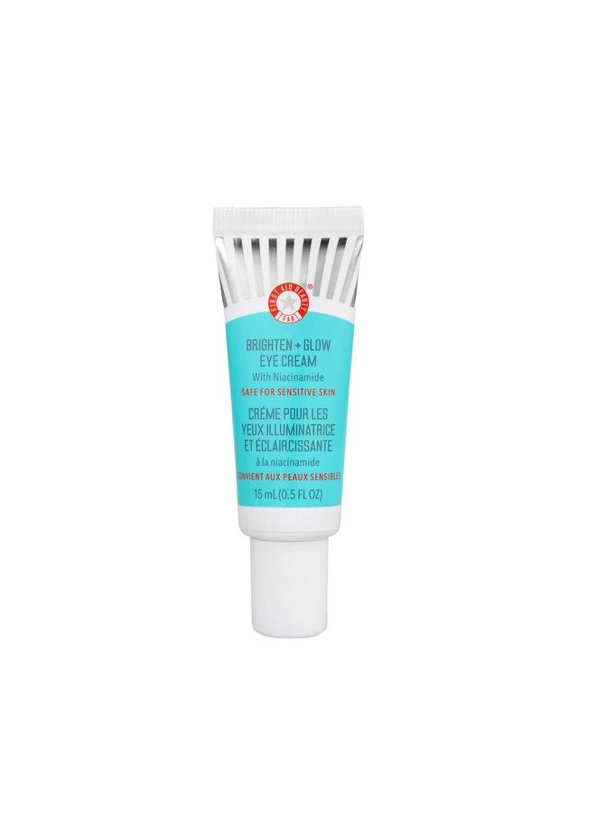 First Aid Beauty - Brighten + Glow Niacinamide Eye Cream Illuminating Brightening Cream To Help Hydrate & Reduce The Look Of Dark Circles 0.5 Oz. - Image 1
