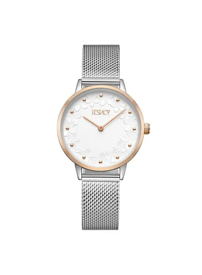 إكستاسي ساعة يد نسائية ستانلس ستيل بعقارب - -  مم