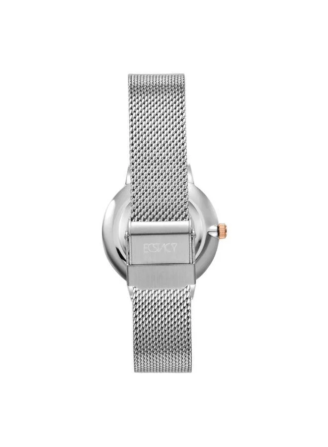 ECSTACY Women's Stainless Steel Analog Watch E23502-KMSS - 28 mm