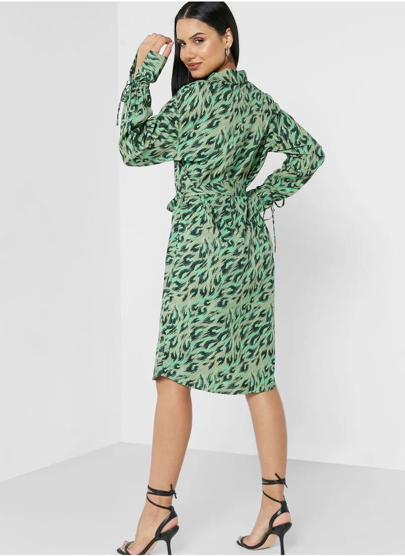 VERO MODA Tie Detail Button Down Dress