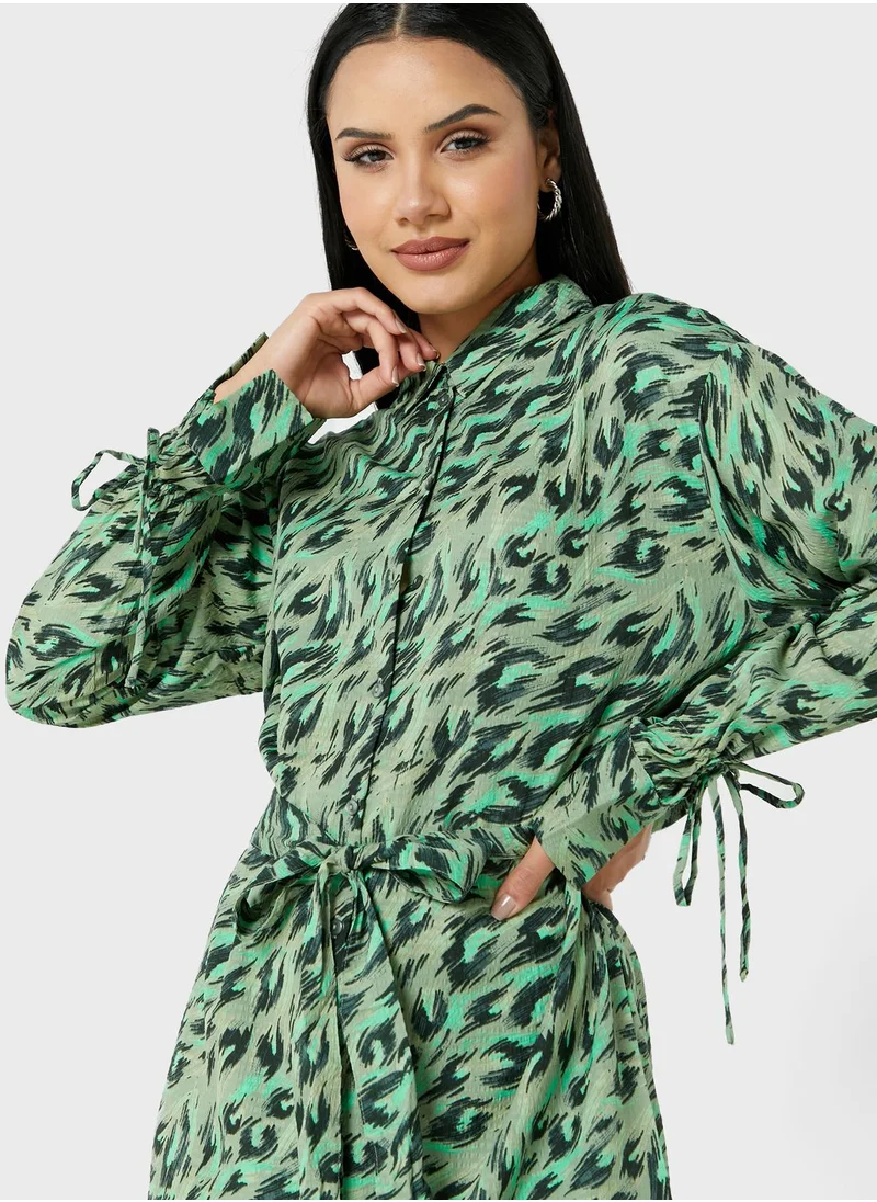 VERO MODA Tie Detail Button Down Dress