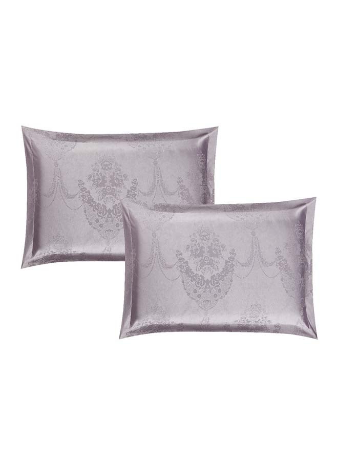 Hours comforter set with a durable and soft jacquard fabric and a modern and distinctive pattern that satisfies all tastes, 8 pieces, king size - Image 2