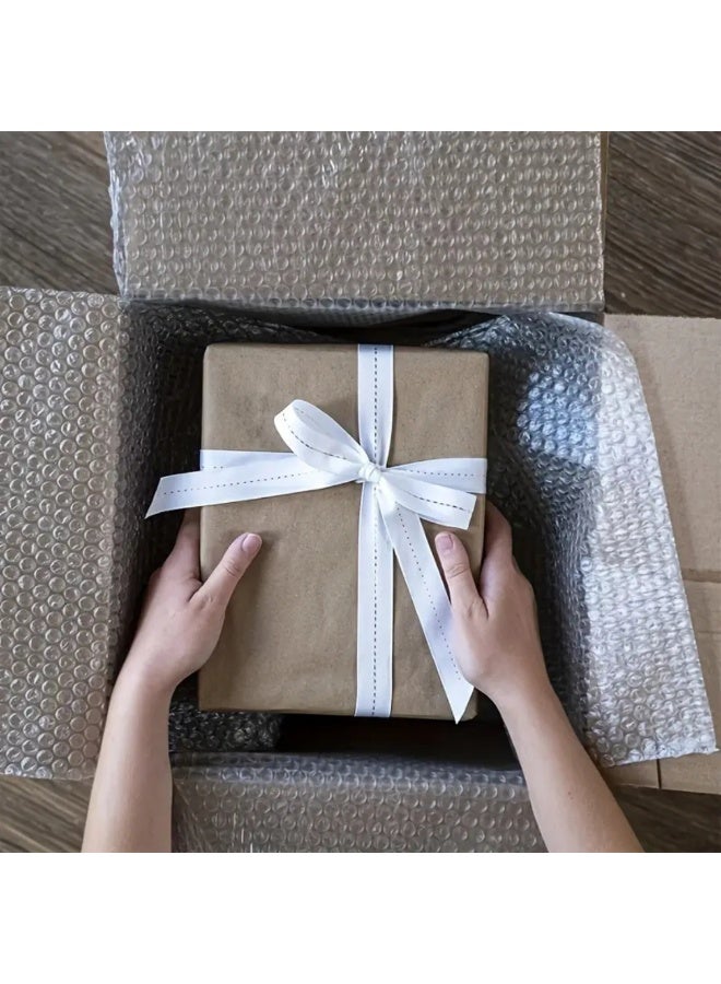 Pixels Packing 2 rolls of transparent bubble wrap from PixelsPackaging, 50 cm wide × 25 meters long, multi-purpose for packaging, shipping, wrapping, and transportation. - Image 4
