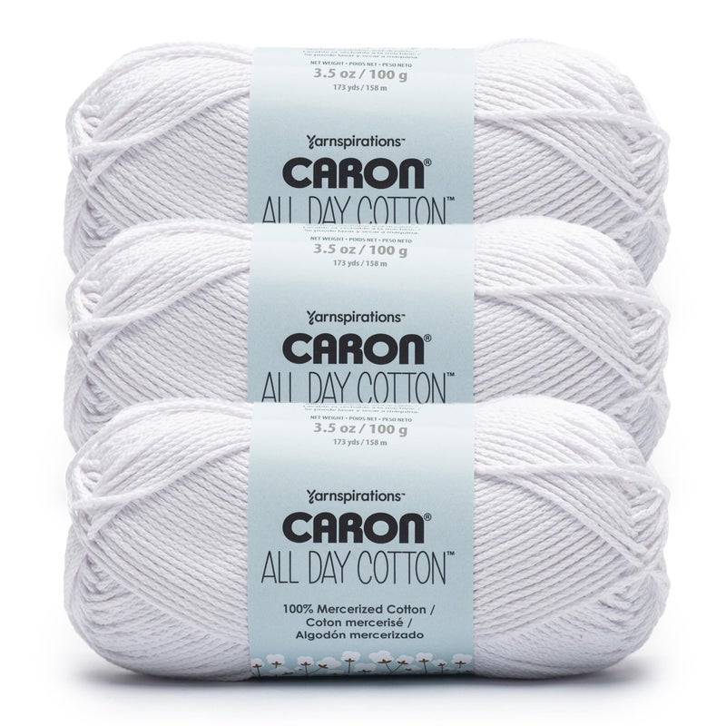 CARON كارون قطن طوال اليوم 3 عبوات من 173 ياردة 352 أونصة قميص أبيض 100 قطن ميسر
