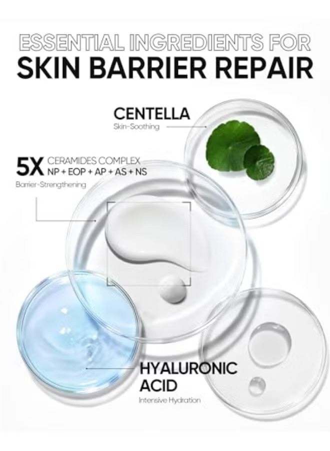 SKINTIFIC 5X  Ceramide Barrier Moisturizer Gel | Hyaluronic Acid, Centella , Marine Collagen | Face Moisturizer for All Skin | Facial Creams with Hyaluronic Acid and 5X Ceramides | Hydrating Moisturizer | Fragrance Free Non-Comedogenic - Image 5