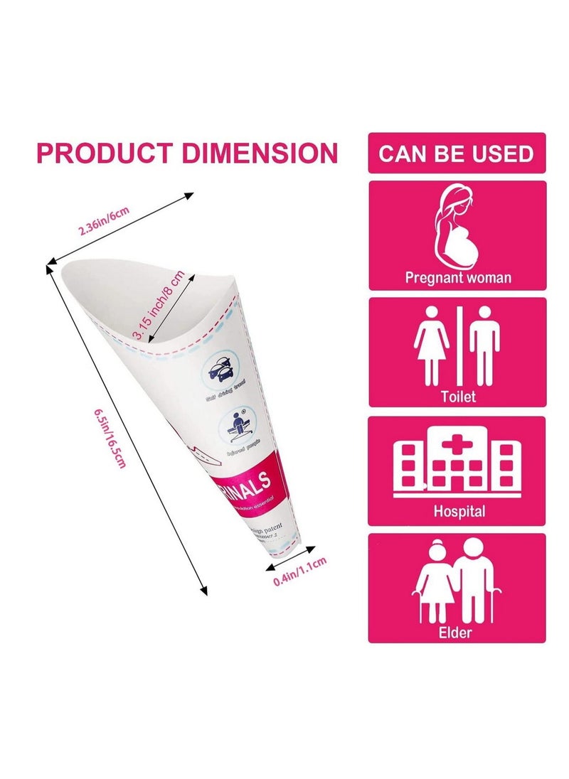 RATSAW - 20 Pack Disposable Female Urination Device Pee Funnel for Women Device Portable Girls Urinal Funnel Outside Standing Pee Disposable Cups for Camping  Hiking  Pregnant - Image 1