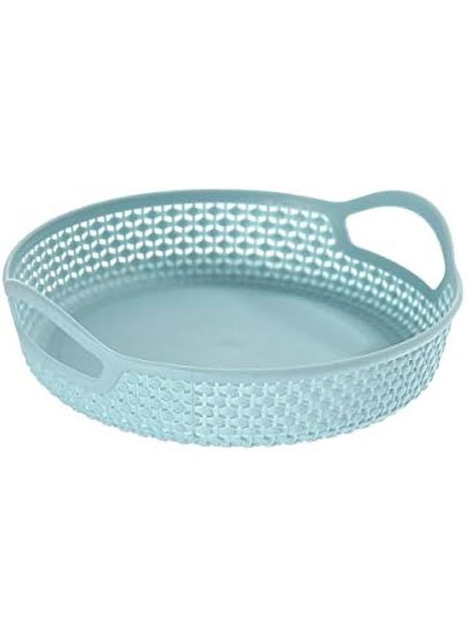 Yonovo Round Plastic Basket 4 Piece Multicolour Storage And Organization Containers Shelf Baskets Pantry Storage Boxes For Organizing Cabinets Bin Bathroom Storage  - Image 3