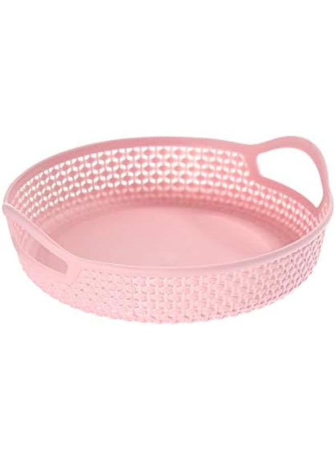 Yonovo Round Plastic Basket 4 Piece Multicolour Storage And Organization Containers Shelf Baskets Pantry Storage Boxes For Organizing Cabinets Bin Bathroom Storage  - Image 2