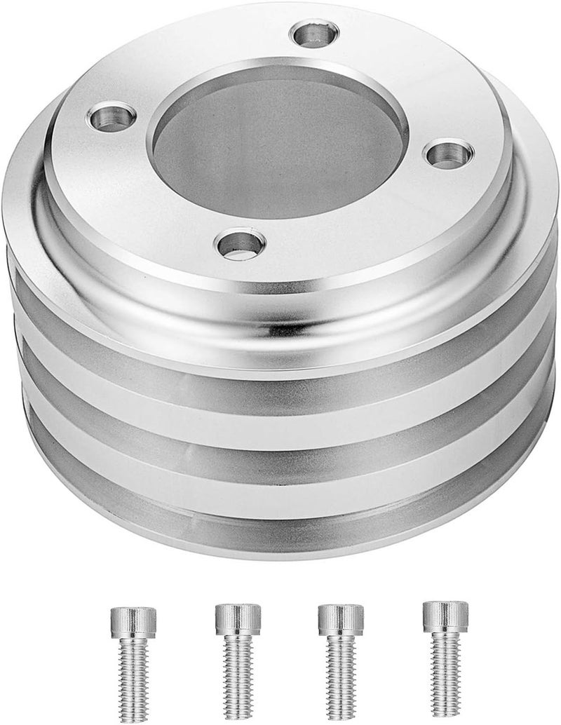 WeiSen 3 Groove 3V Crankshaft Pulley V-Belt Compatible with Ford 1969-UP Small Block 302 351w 351C 351W 351M 400M V8 5.0L - Close to Radiator - Image 1