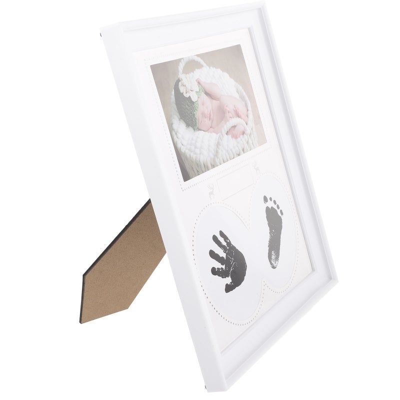 Newborn Fingerprint And Footprint Frame Meaningful Household Baby Growth Photo Frame - Image 4