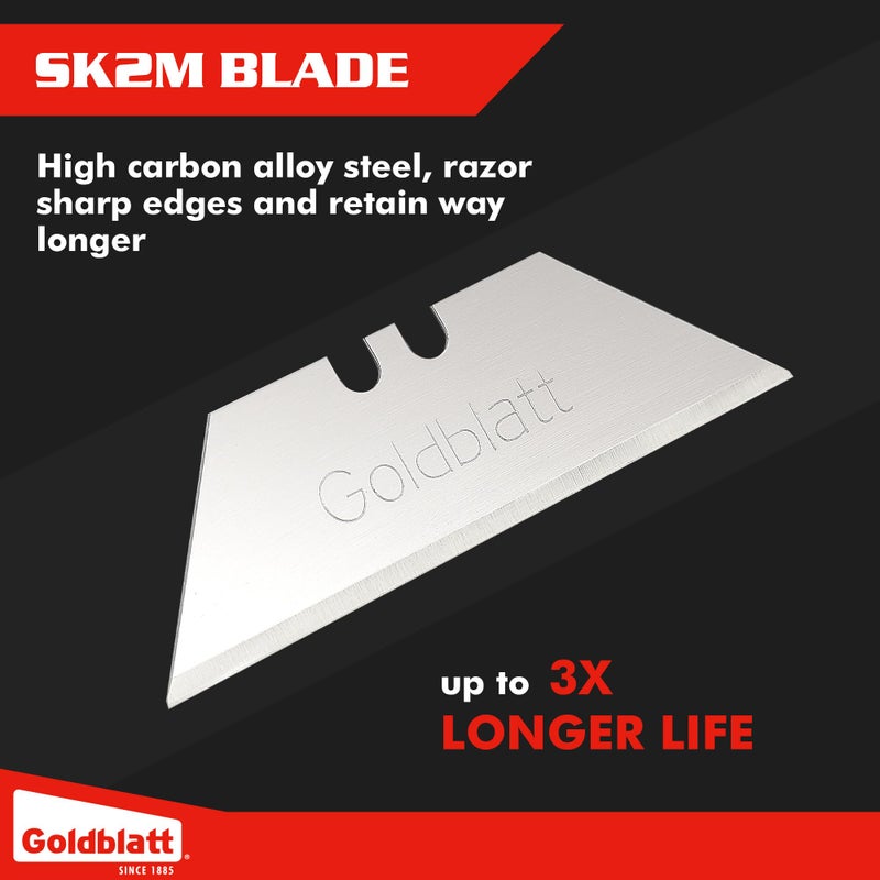 Goldblatt 100-Pack Utility Blades Premium Tempered SK2M Steel with Dispenser (G08283) - Image 3
