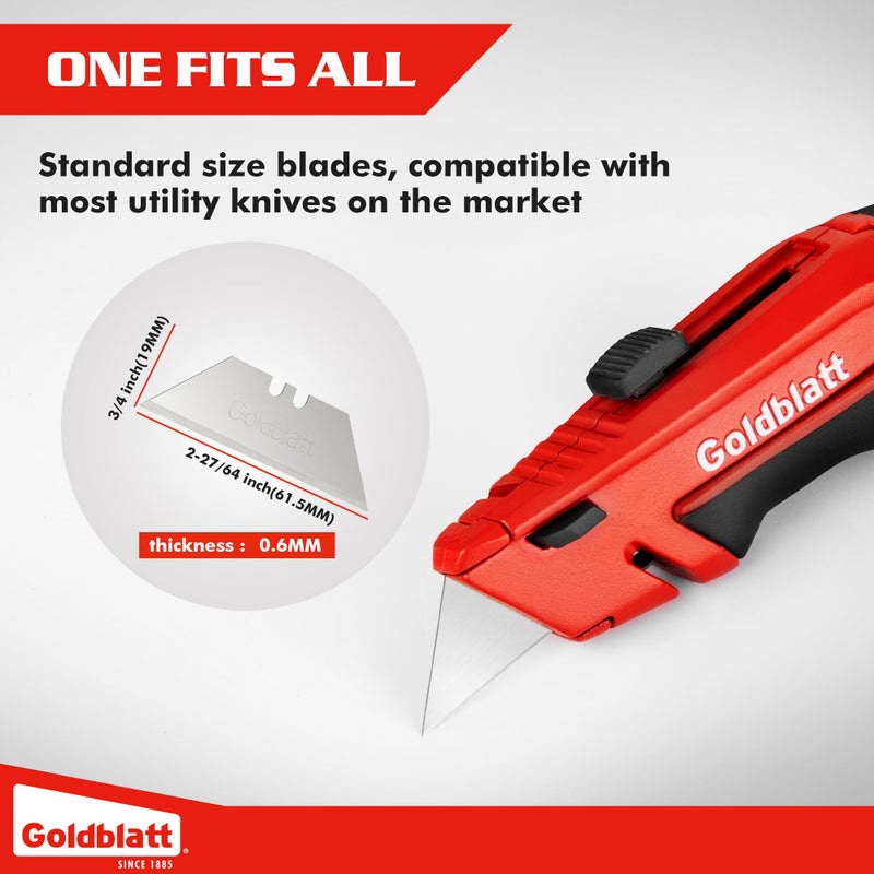 Goldblatt 100-Pack Utility Blades Premium Tempered SK2M Steel with Dispenser (G08283) - Image 5