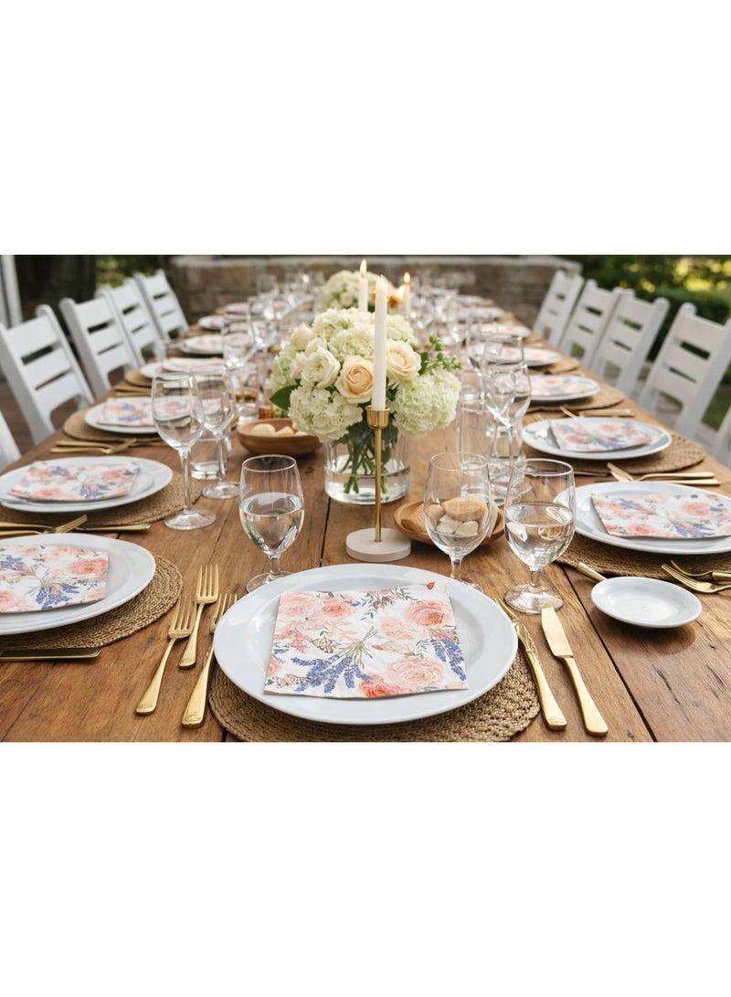 100 قطعة المناديل الملونة ديكور الطباعة منديل المناديل المطبوعة الزفاف منديل الزفاف الديكور الشاي زخارف الحفلات المتاح الأنسجة - Image 2