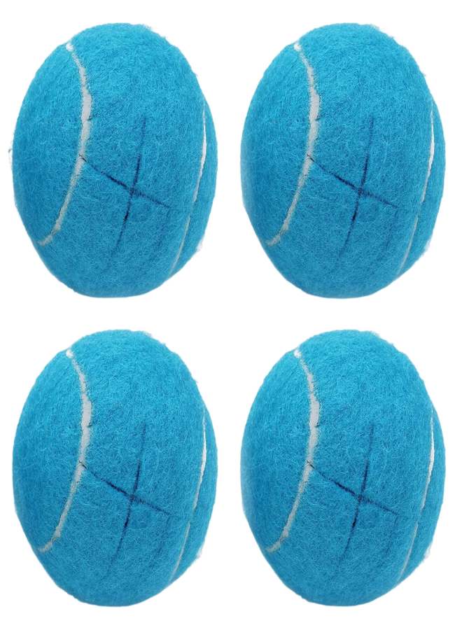 Pre Cut Tennis Furniture Leg Mats, Universal Table And Chair Silent Foot Covers, Anti Slip And Wear Resistant, Easy To Install Suitable For Hardwood Floors And Walkers, Light Blue, 4pcs - Image 1