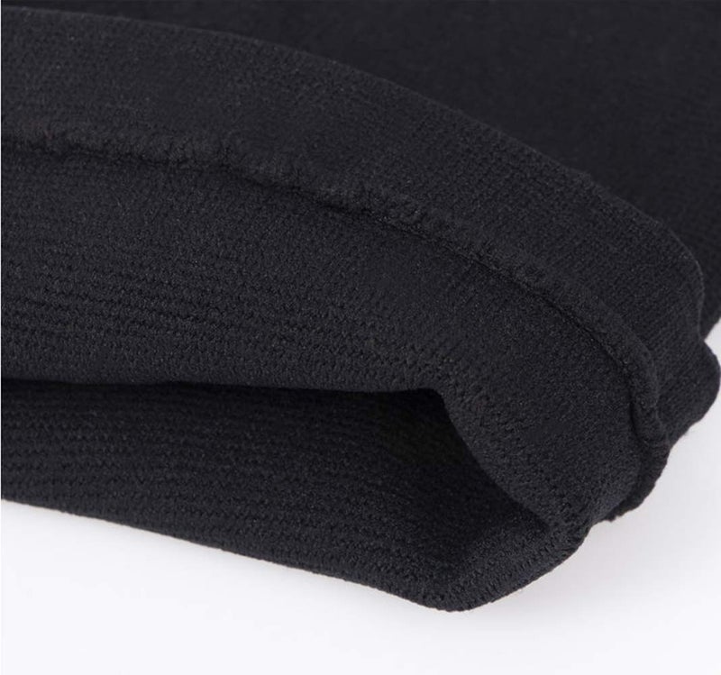 JUMISEE (One Pair) Cotton Knee Sleeves for Knee Support, Circulation Improvement & Pain Relief,Sport Compression for Running, Pain Management, Arthritis Pain Women Men (Black, Small) - Image 5