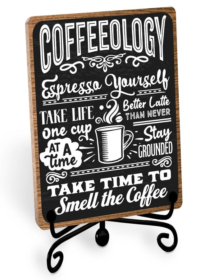 Toerifer Coffee Lover Gifts for Women Men, Funny Coffee Bar Accessories, Table Decorations Supplies, Desk Shelf Cubicles for Coffee Bar Decoration, Coffee Decor Sign - Image 1
