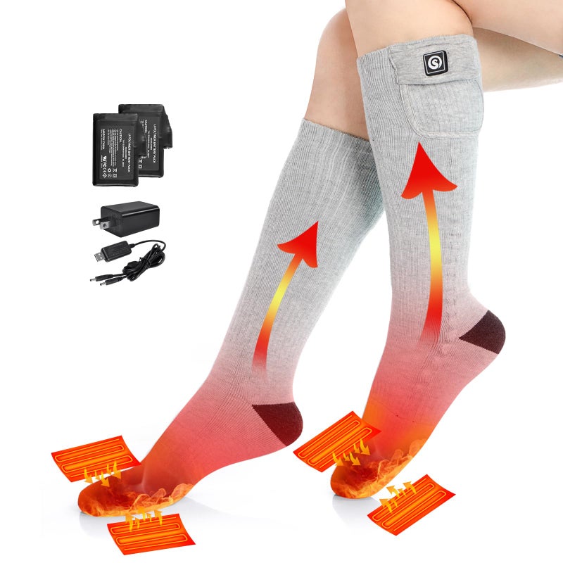 Savior Heat Heated Socks For Men Women Rechargeable Battery Electric Socks Winter Foot Warmer Outdoor Skiing Hunting Fishing - Image 1