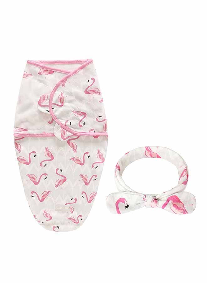 NIBEMINENT Comfortable Soft Baby Swaddling With Hairband