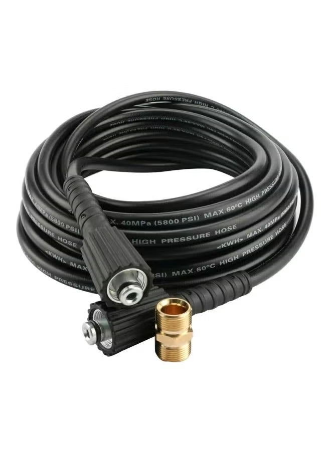 Jet Wash Extension Pressure Washer Hose Tool Black 8 meter - Image 1