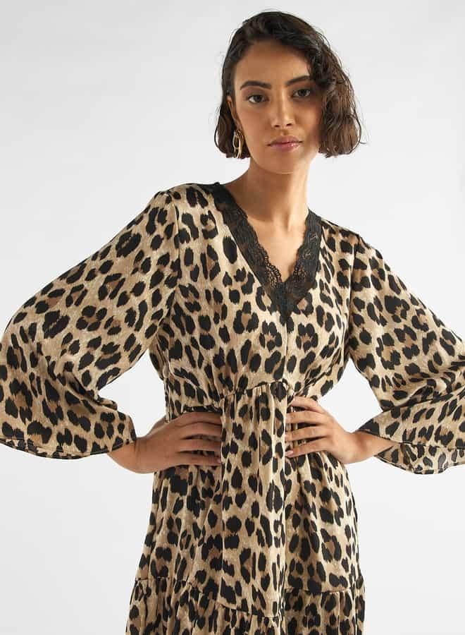 Splash FAV Leopard Print Dress - Image 4