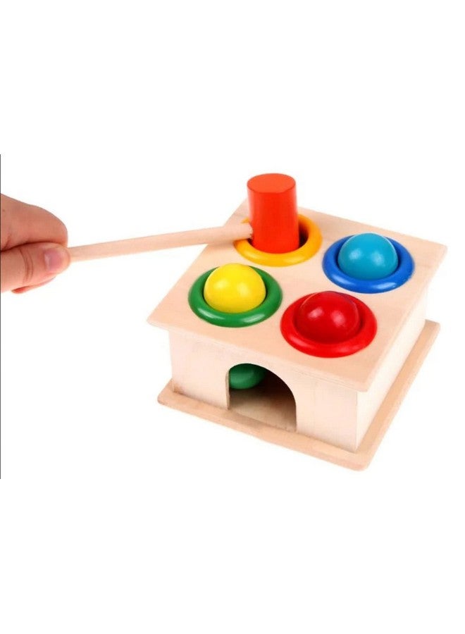 ماجيك واند مقعد مطرقة خشبي من ماجيك واند لتنمية المهارات الحركية الدقيقة والبراعة. مناسب للأطفال من عمر سنتين فما فوق. مجموعة من لعبتين. متعددة الألوان. - Image 2