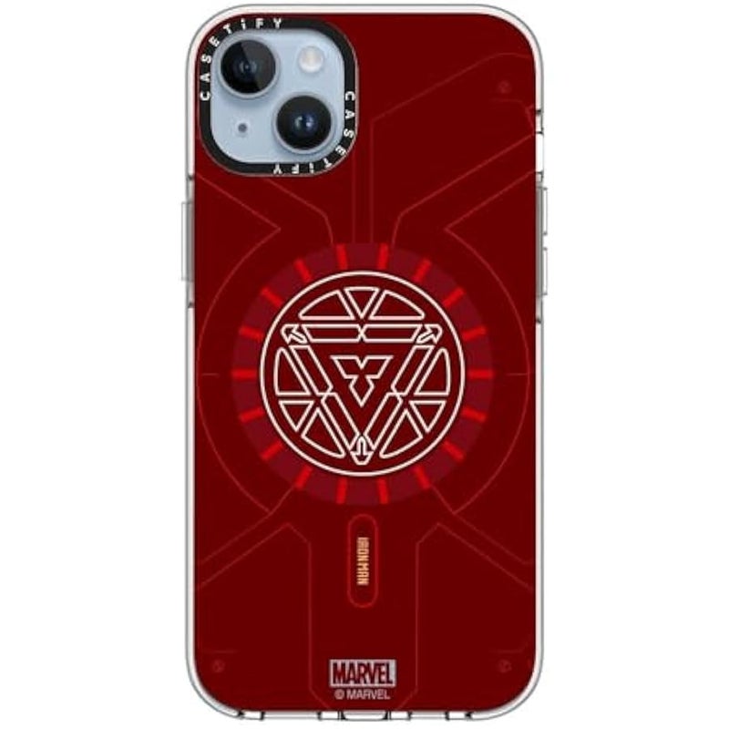 Casetify Clear iPhone 14 Plus Case 【Iron Man Co-Lab/Not Yellowing / 6.6ft Drop Protection/Compatible with Magsafe】 - Arc Reactor - Clear - Image 4