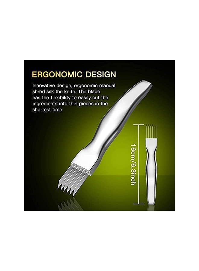 KASTWAVE Shred Silk The Knife Stainless Steel Vegetable Chopper - Pack of 2 - Image 3