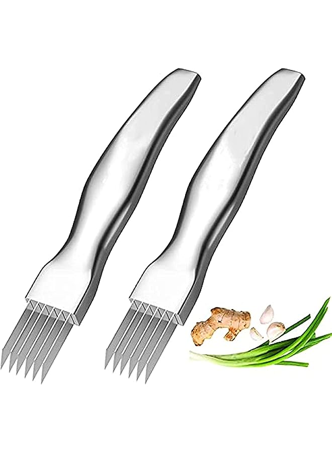 KASTWAVE Shred Silk The Knife Stainless Steel Vegetable Chopper - Pack of 2 - Image 1
