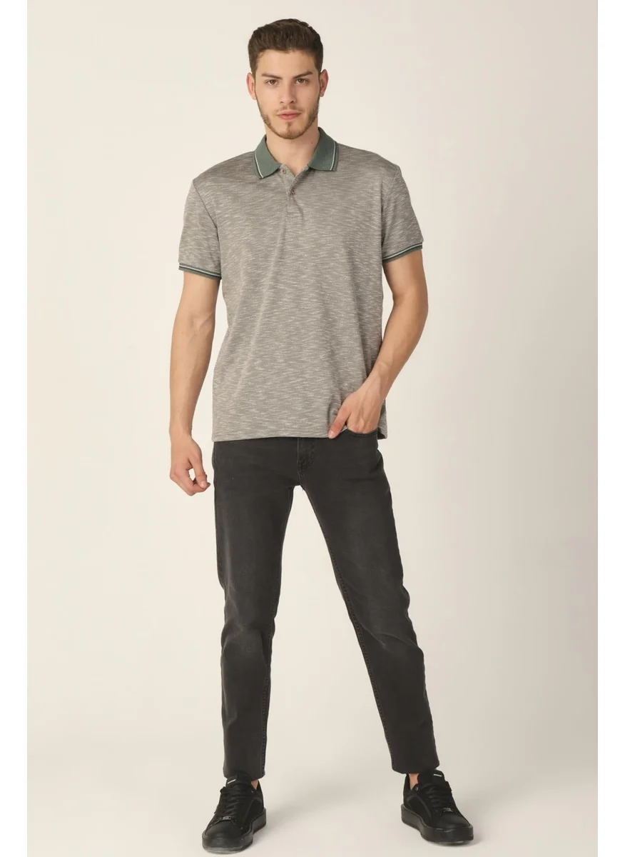 الكسندر جاردي Regular Fit Polo Neck T-Shirt (E21-8103)