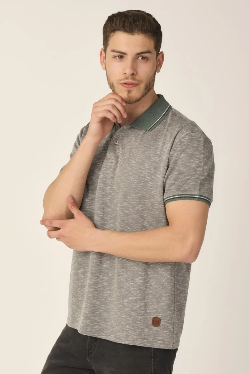 الكسندر جاردي Regular Fit Polo Neck T-Shirt (E21-8103)