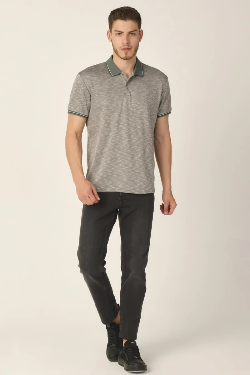 الكسندر جاردي Regular Fit Polo Neck T-Shirt (E21-8103)
