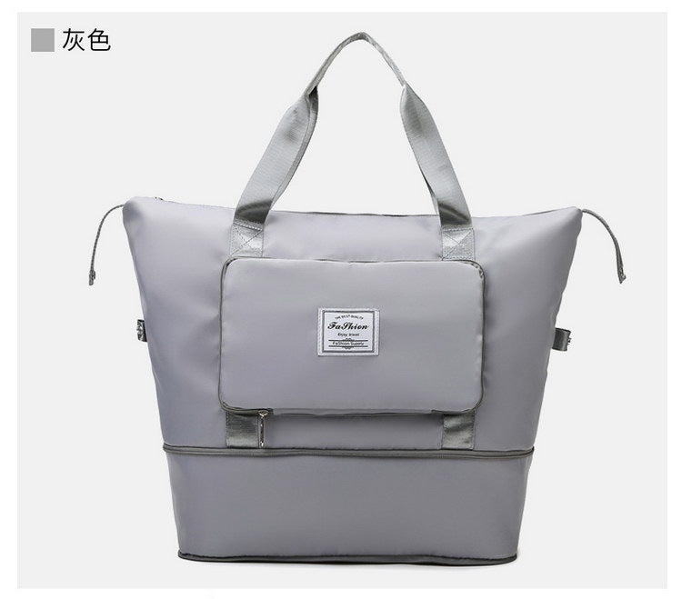 Generic Travel Bag Fitness Bag Waterproof Travel Bag Foldable Handbag Boarding Bag Outdoor Luggage Storage Bag Large - Image 5