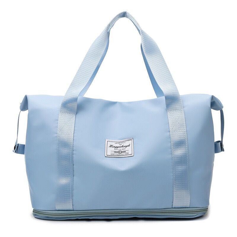 Generic Travel Bag Fitness Bag Waterproof Travel Bag Foldable Handbag Boarding Bag Outdoor Luggage Storage Bag Large - Image 1