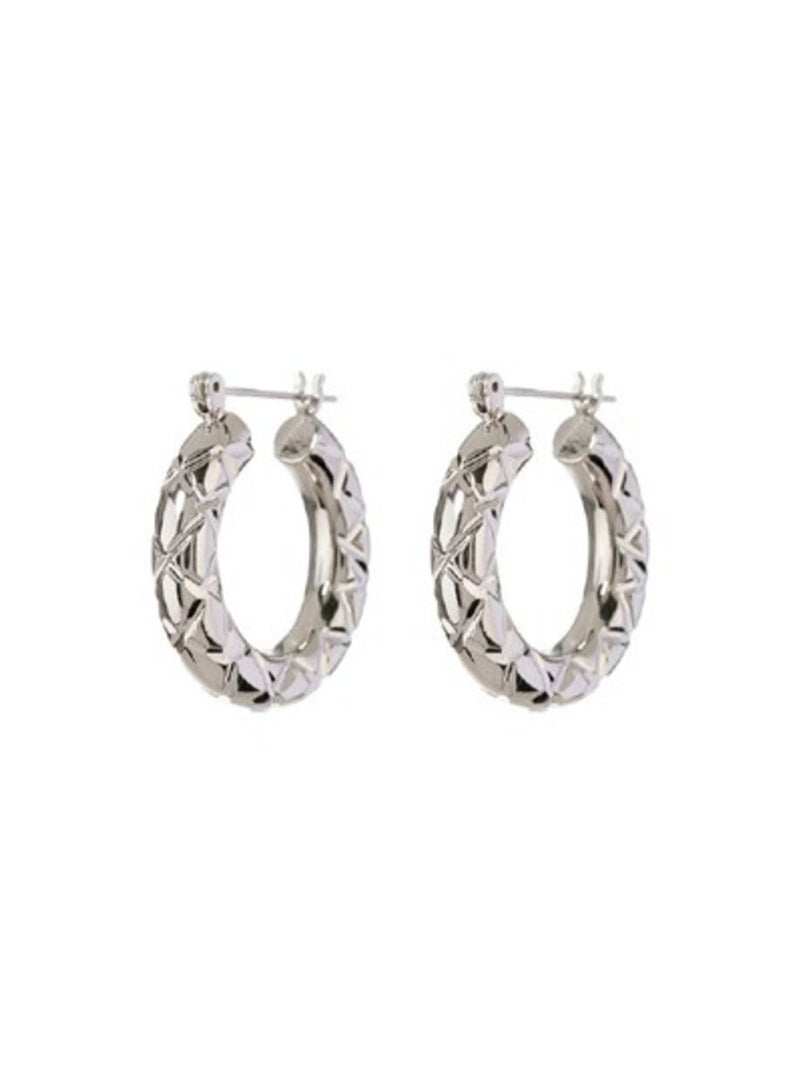 Quilted Baby Amalfi Hoops Earrings