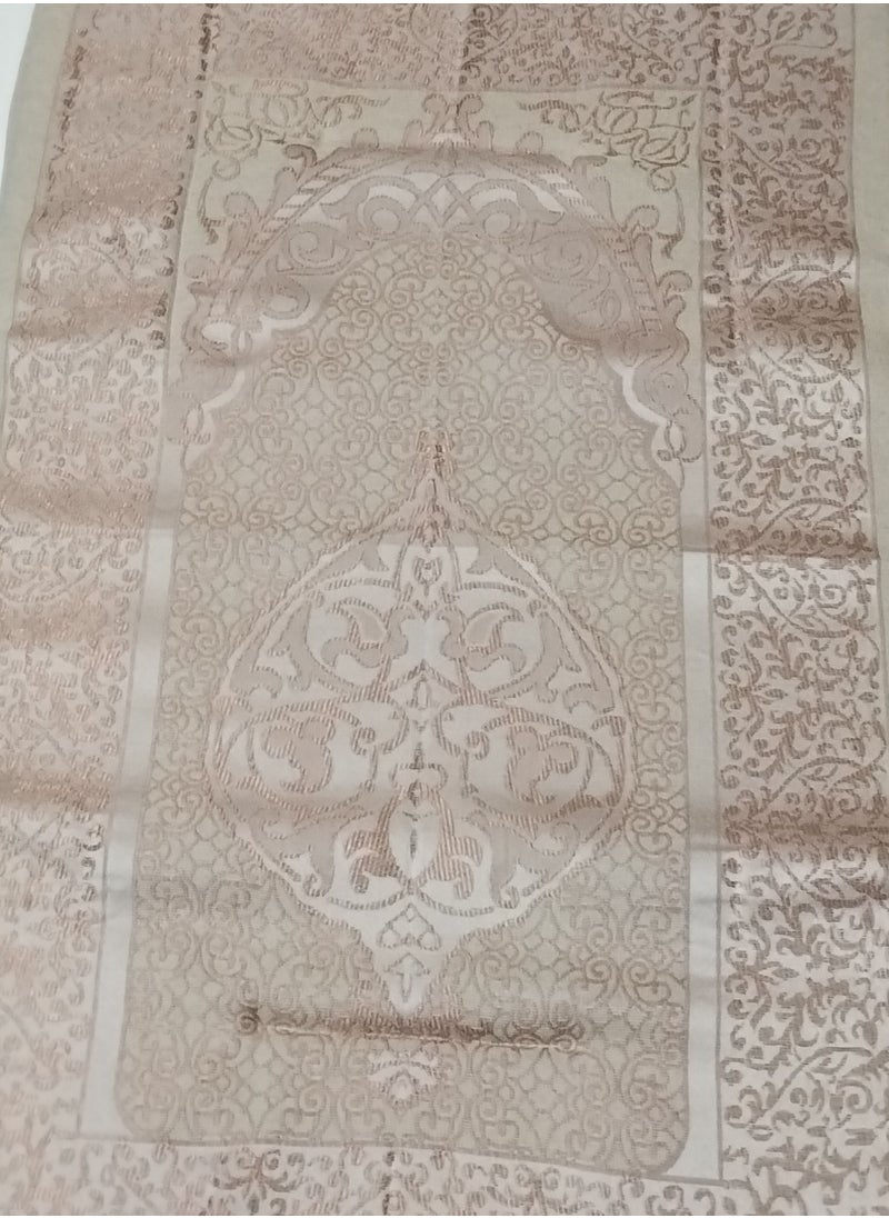 Generic - Orthopedic Prayer Rug | Padded Foam Cushion Janamaz Sajjada | Thick Soft Comfortable Islamic Prayer Carpet | Luxury Silk (Light Pink) - Image 1